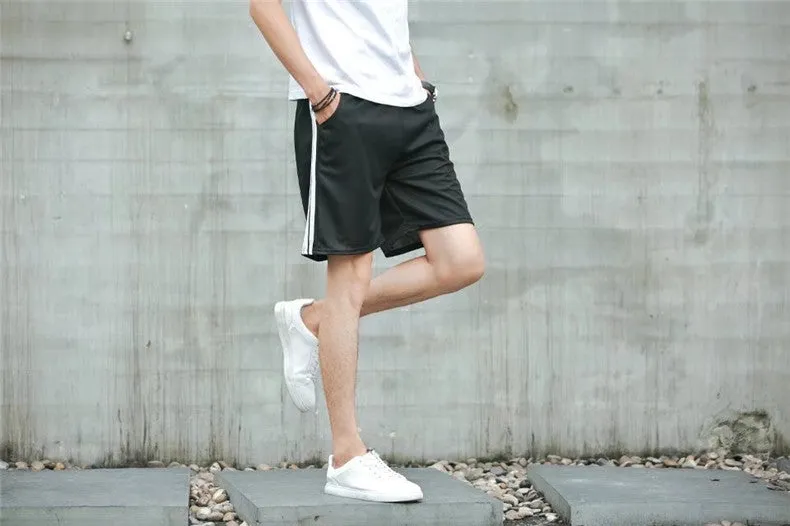 Japanese Summer Men Shorts Korean Loose Thin knee length Casual Pants Shorts