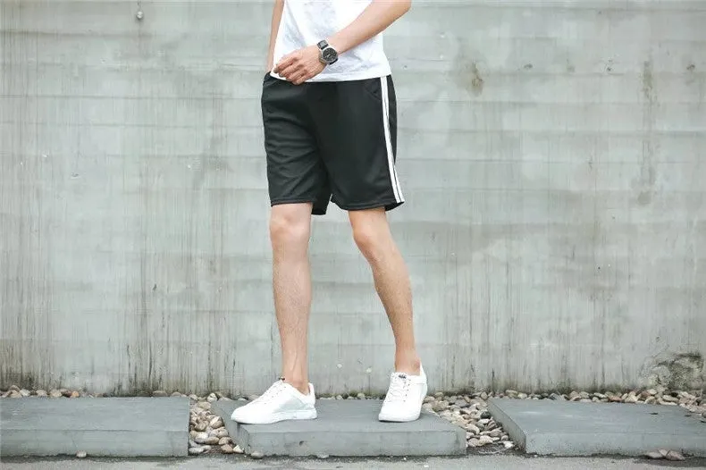 Japanese Summer Men Shorts Korean Loose Thin knee length Casual Pants Shorts