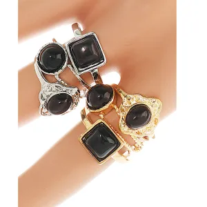 JAR44682 - Bohemian Vintage 3 Ring Stacking Set