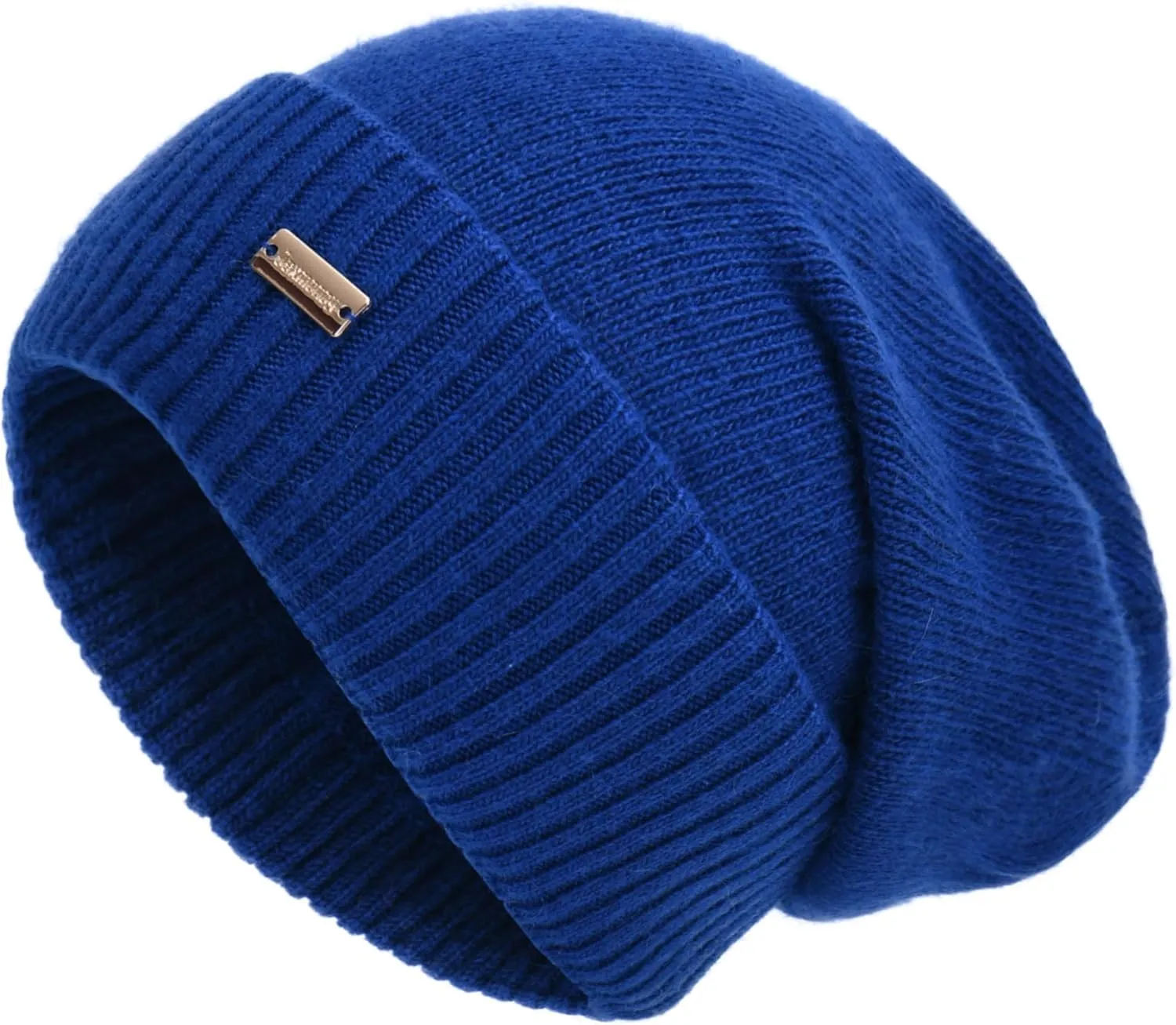 jaxmonoy Slouchy Beanies for Women Winter Lightweight Ladies Knit Hat Cuffed Soft Warm Slouch Beanie Cap - Brown