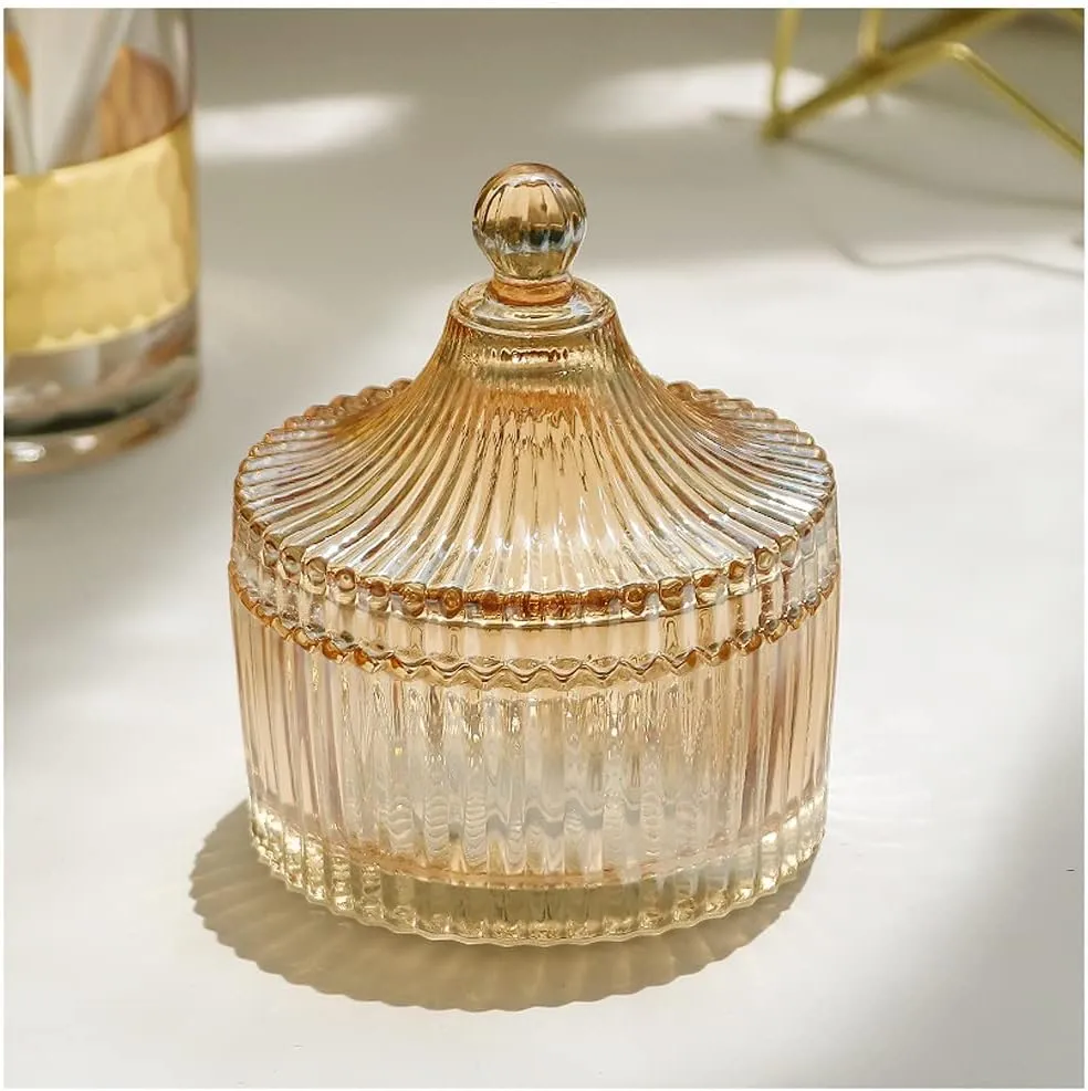 Jewelry Case Display Travel Jewelry Box Glass Jewelry Organizer Small Jewelry Storage Case Rings Earrings Portable Jewelry Case Gift For Girls Women Jewelry Organizer for Girls