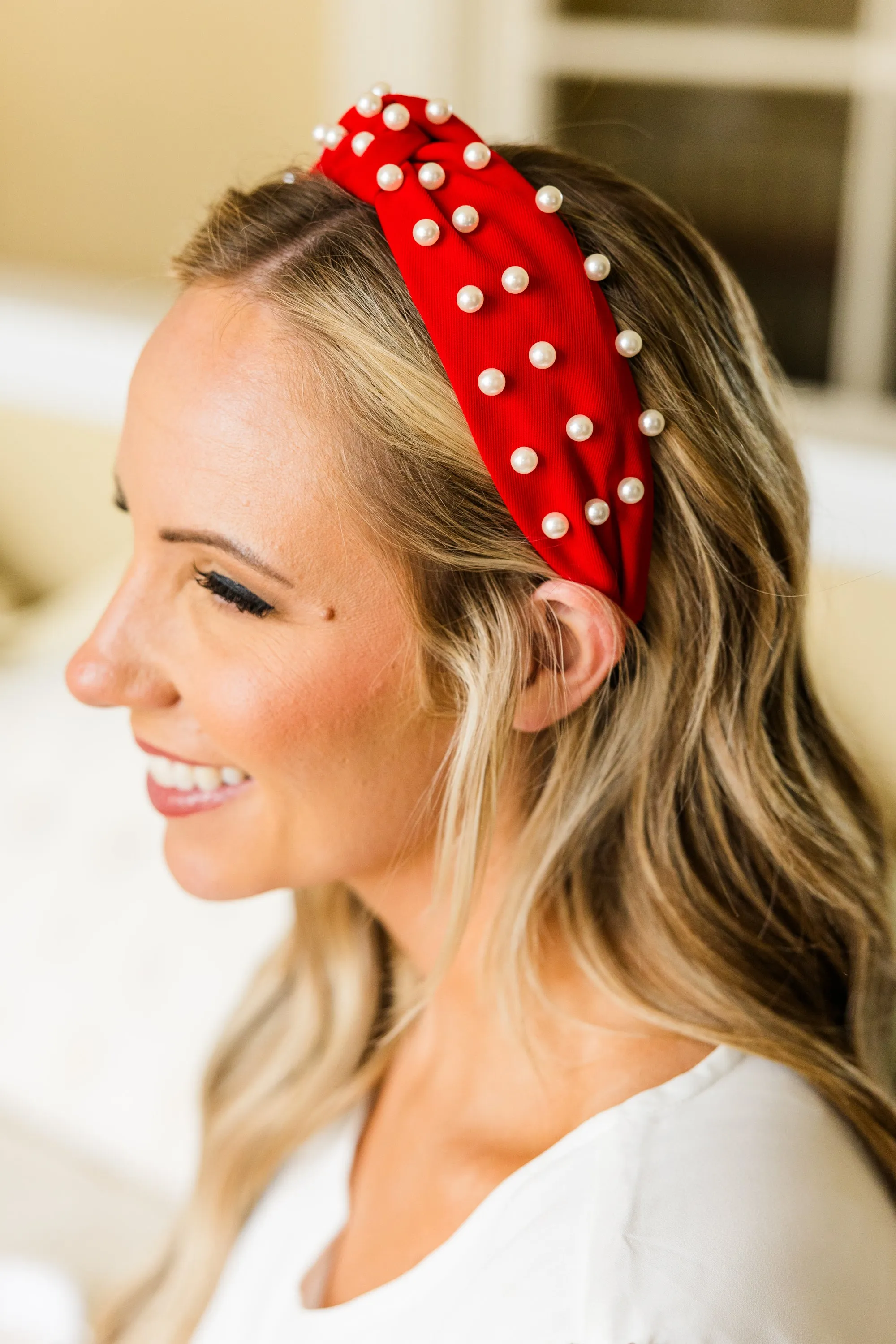 Jingle Ladies Headband, Red