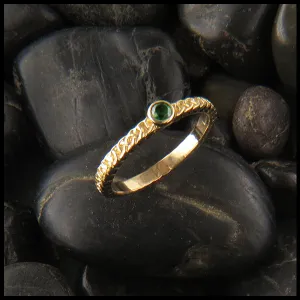 Josephine's Knot Birthstone Stacking Ring in Gold