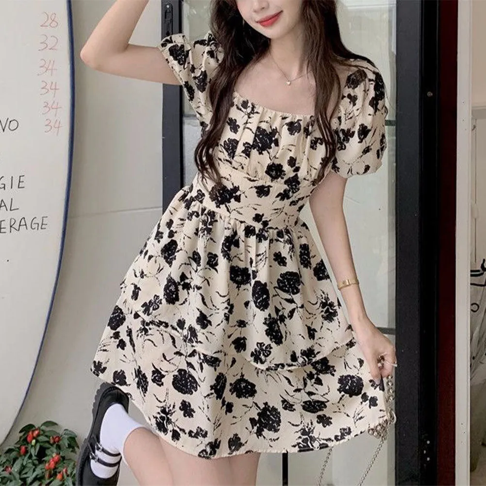 Juliette - Charming Floral Midi Dress for Women