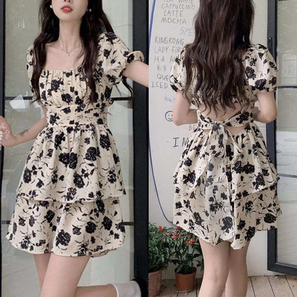 Juliette - Charming Floral Midi Dress for Women