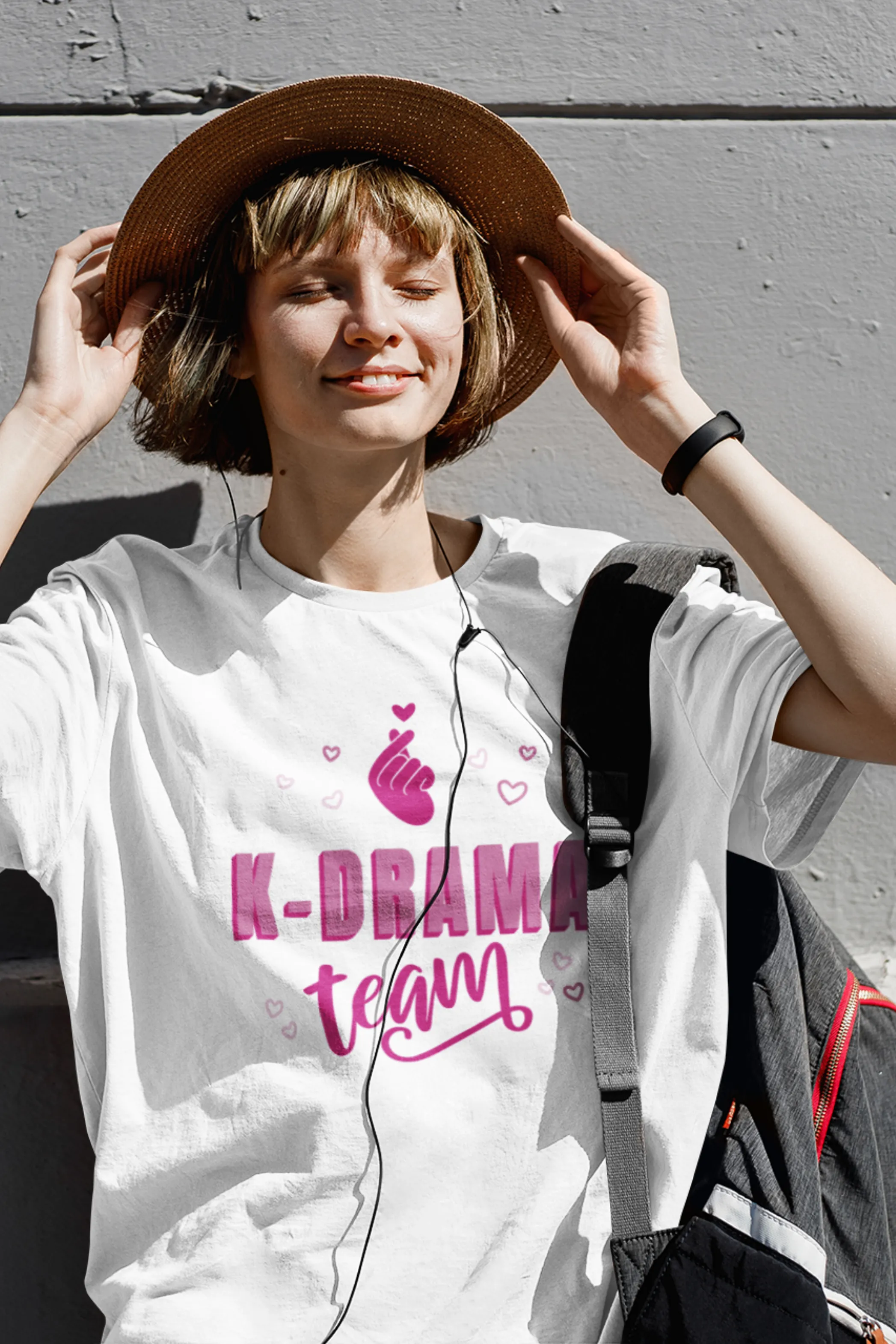 K-Drama Printed Oversized T-shirt for women