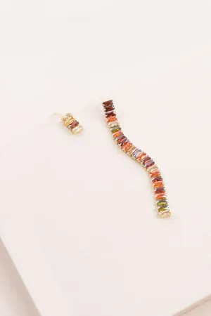 Kaleidoscope Charm Mismatched Earrings