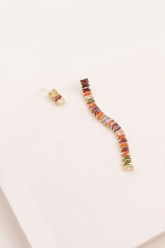 Kaleidoscope Charm Mismatched Earrings