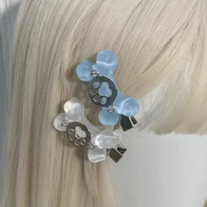 Kawaii bone hair clips