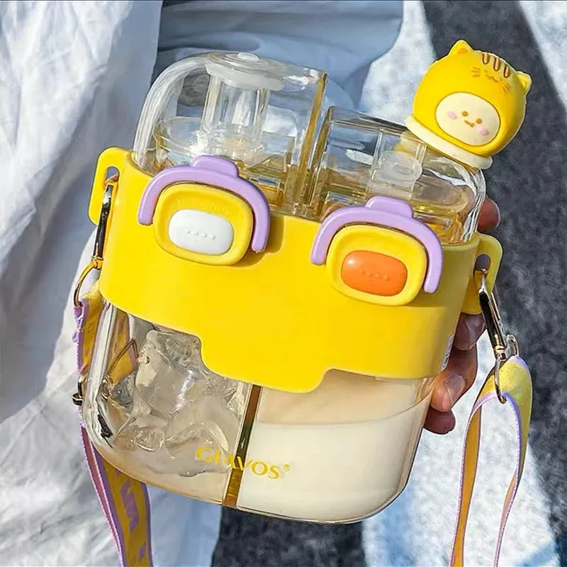 Kawaii Double Sided Animal Pastel Bottle (530ml)  AD21077