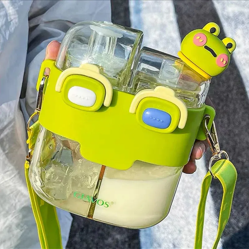 Kawaii Double Sided Animal Pastel Bottle (530ml)  AD21077