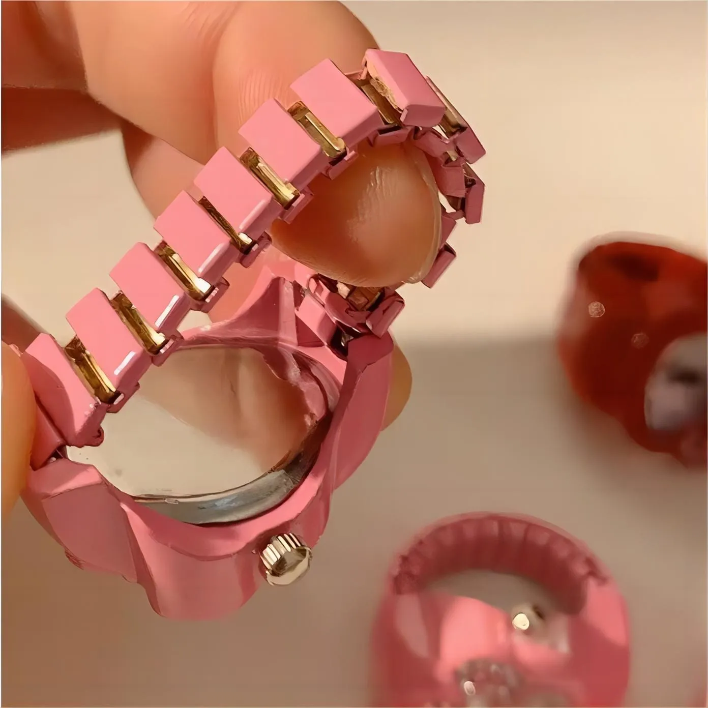 Kawaii Kitty Watch Ring