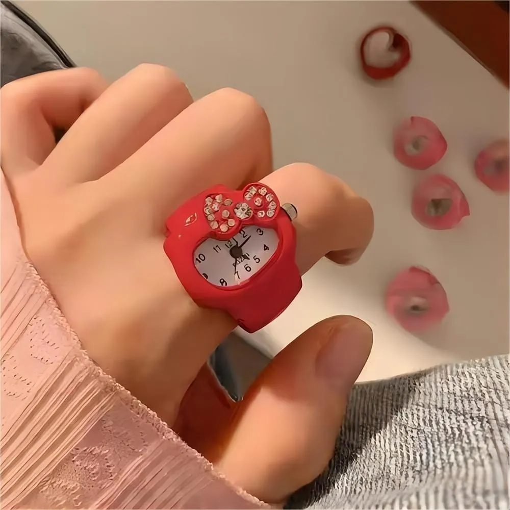 Kawaii Kitty Watch Ring