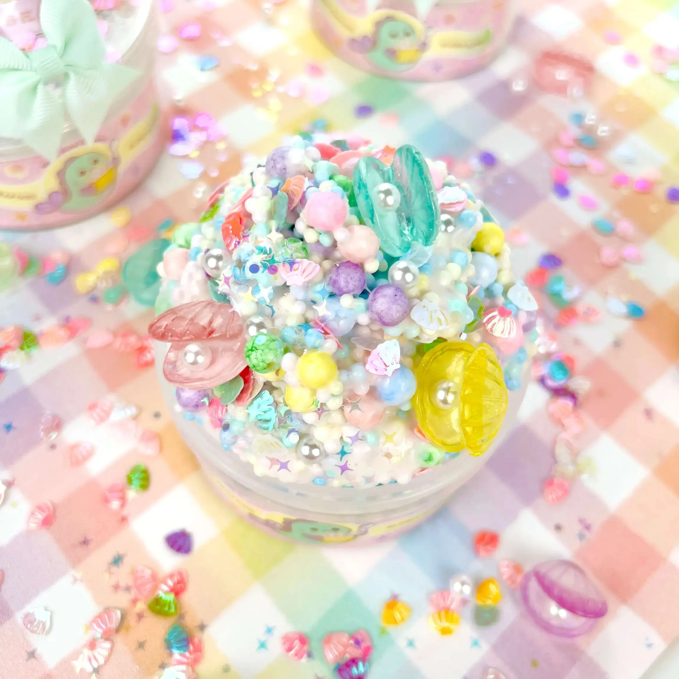 Kawaii Seafood Glossy Semi-Floam Slime