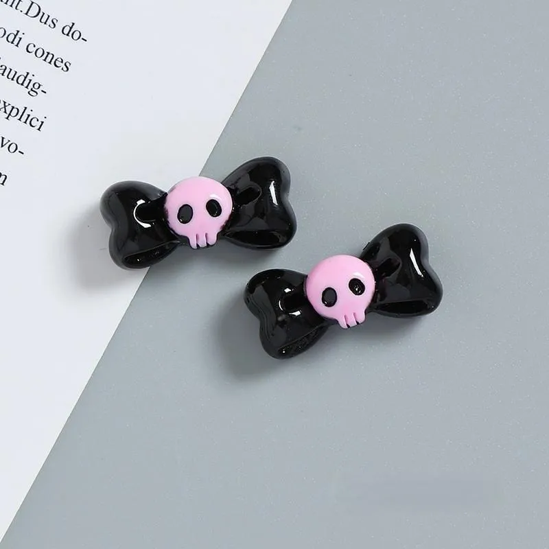 Kawaii Skull Bone Hair Clip Hair Rope Set