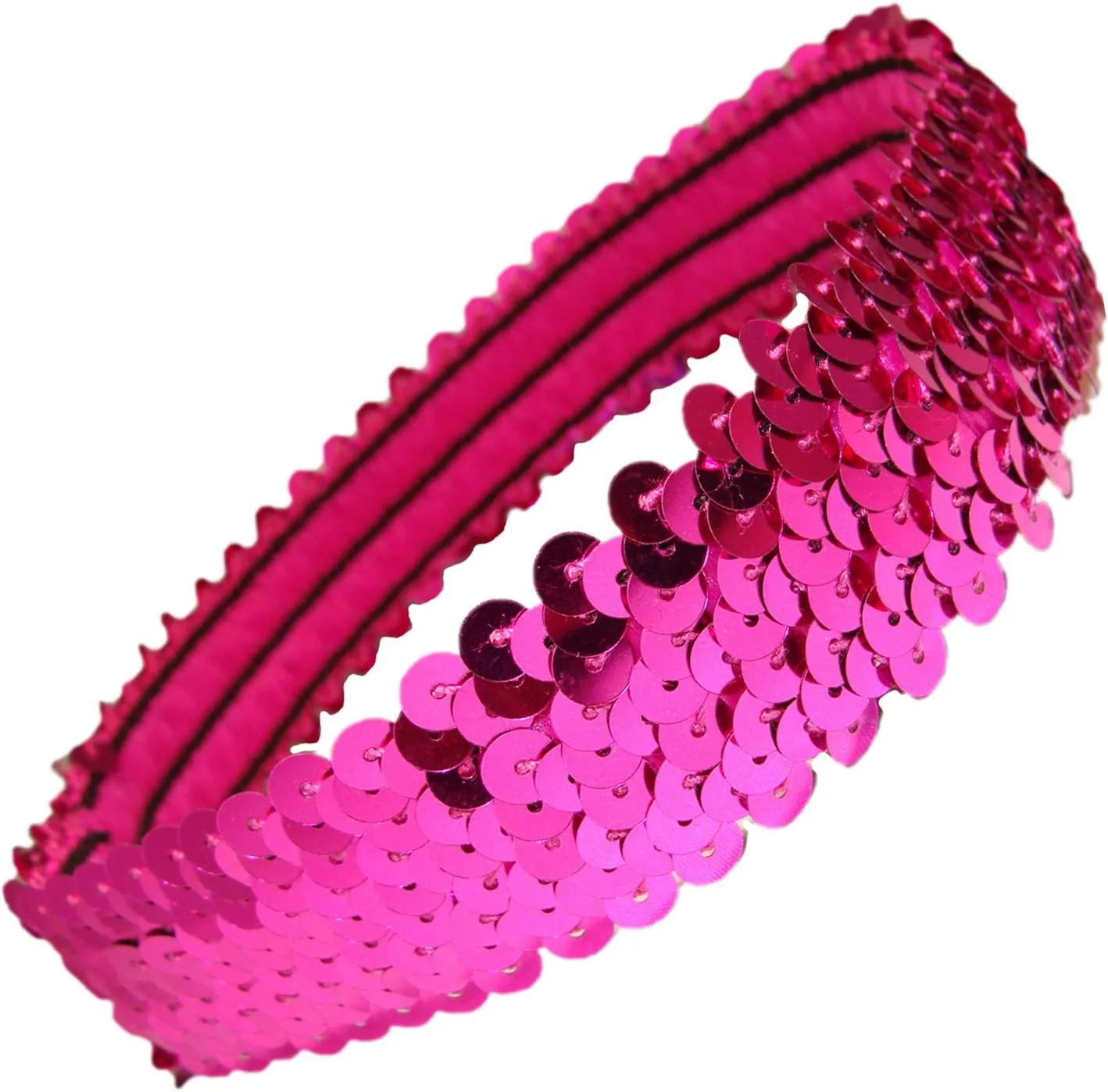 Kenz Laurenz Sequin Headbands Elastic Stretchy Headband for Girls Kids Women Flapper Roaring 20s Great Gatsby 1920s Hair Band Cute Princess Head Bands