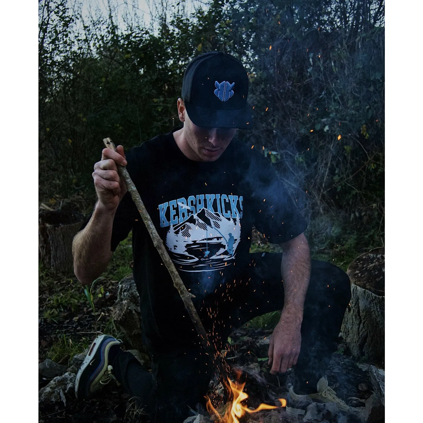 KERSHKICKS LOGO CAP BLUE WHITE