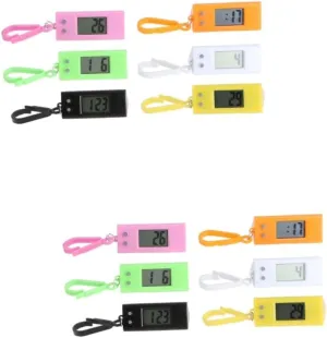 KESYOO Electronic Watch Key Chain Simple Key Watches Mini Watch Lanyard Keychain Watch Stainless Watch Key Ring