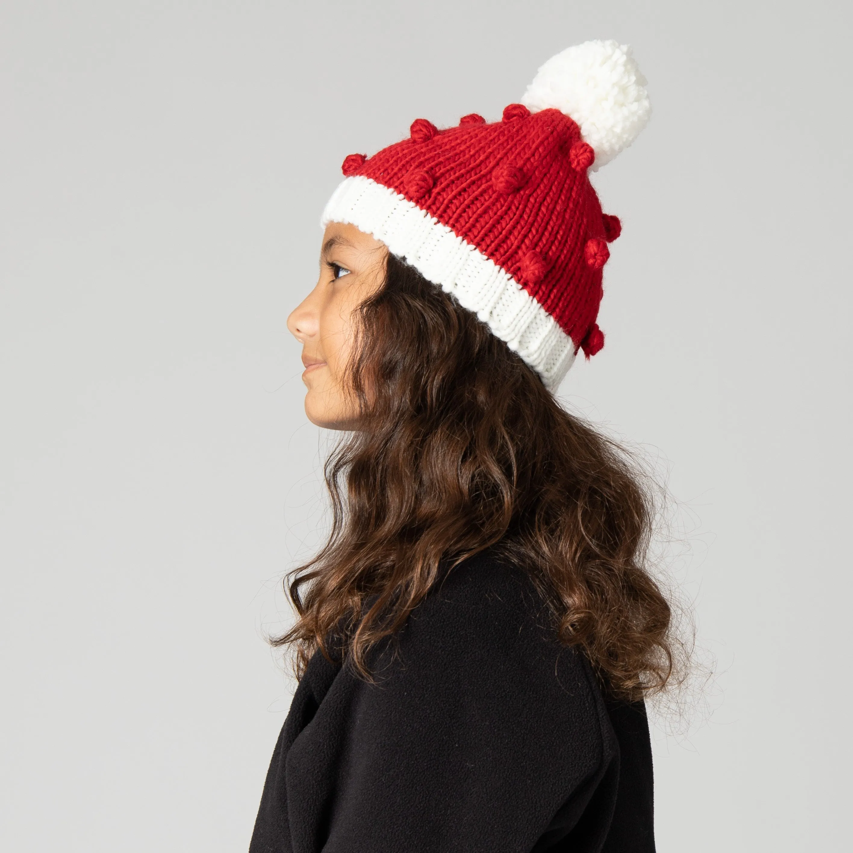 Kid's Bobble Knit Holiday Beanie