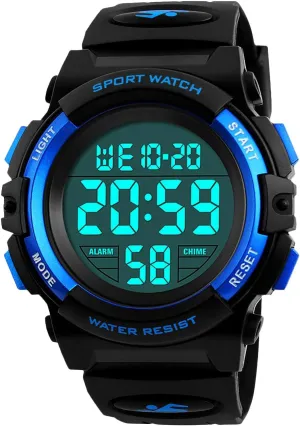 Kids Digital Watch, Boys Sports Waterproof Led Watches with Alarm Wrist Watches for Boy Girls Children