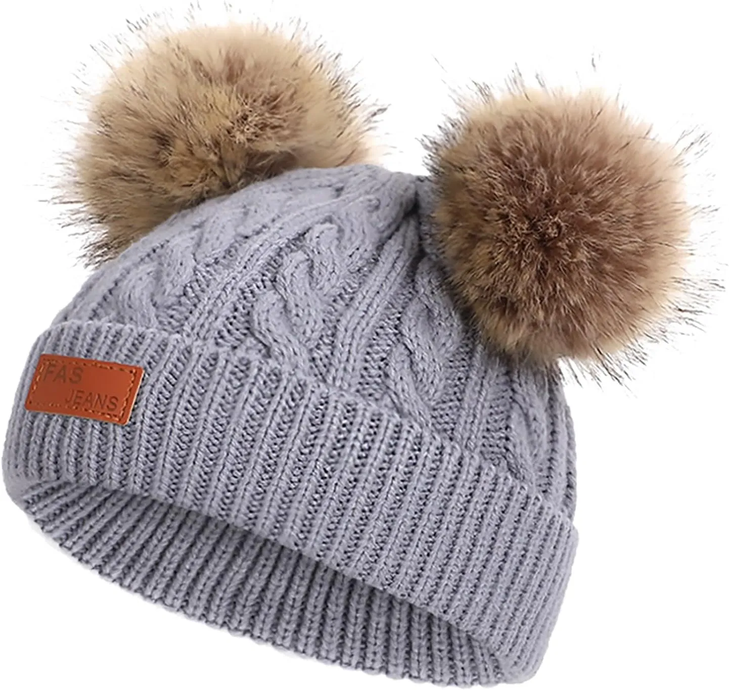 Kids Knit Beanie Watch Hat Solid Winter Beanie for Boys Girls Cute Soft Warm Cap for Children