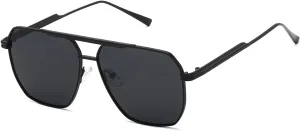kimorn Polarized Sunglasses Womens Men Retro Oversized Square Vintage Shades Classic Large Metal Sun Glasses K1221