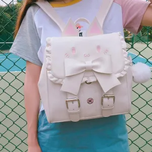 Kitten Backpack Bag Kawaii Academia Y2K Cottagecore Coquette Fairycore Dollette Princesscore