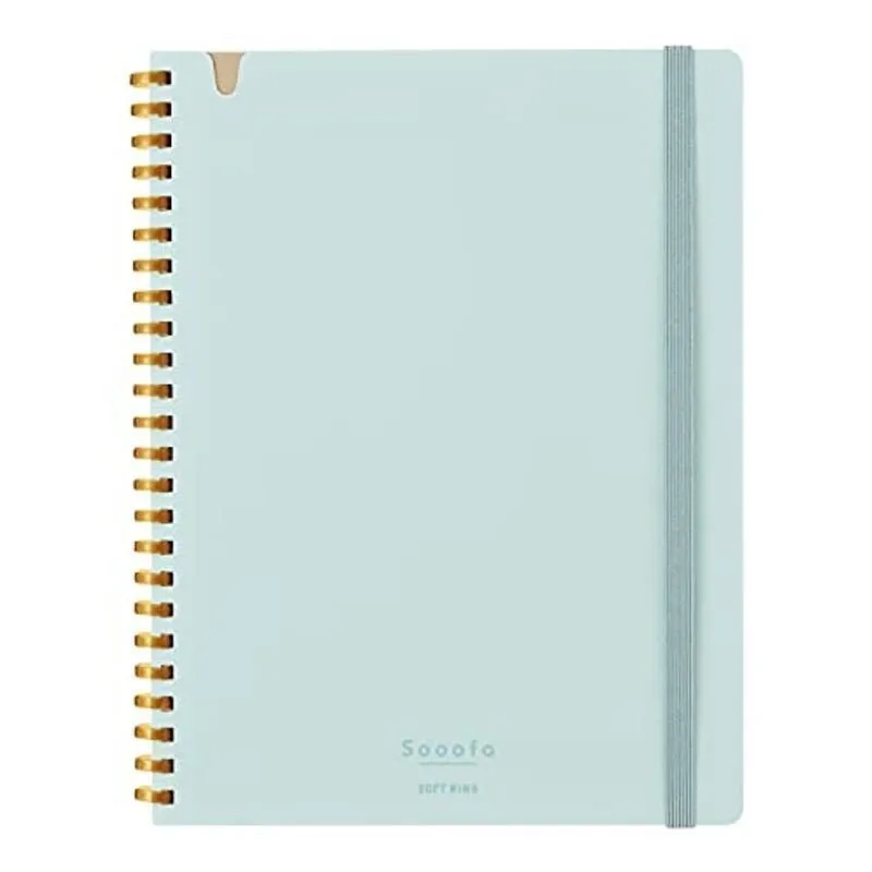 Kokuyo A5 SOOOFA GREEN Soft Ring Notebook 4mm GRID Kokuyo Soft Ring Notebook | SV738S4 80 Sheets