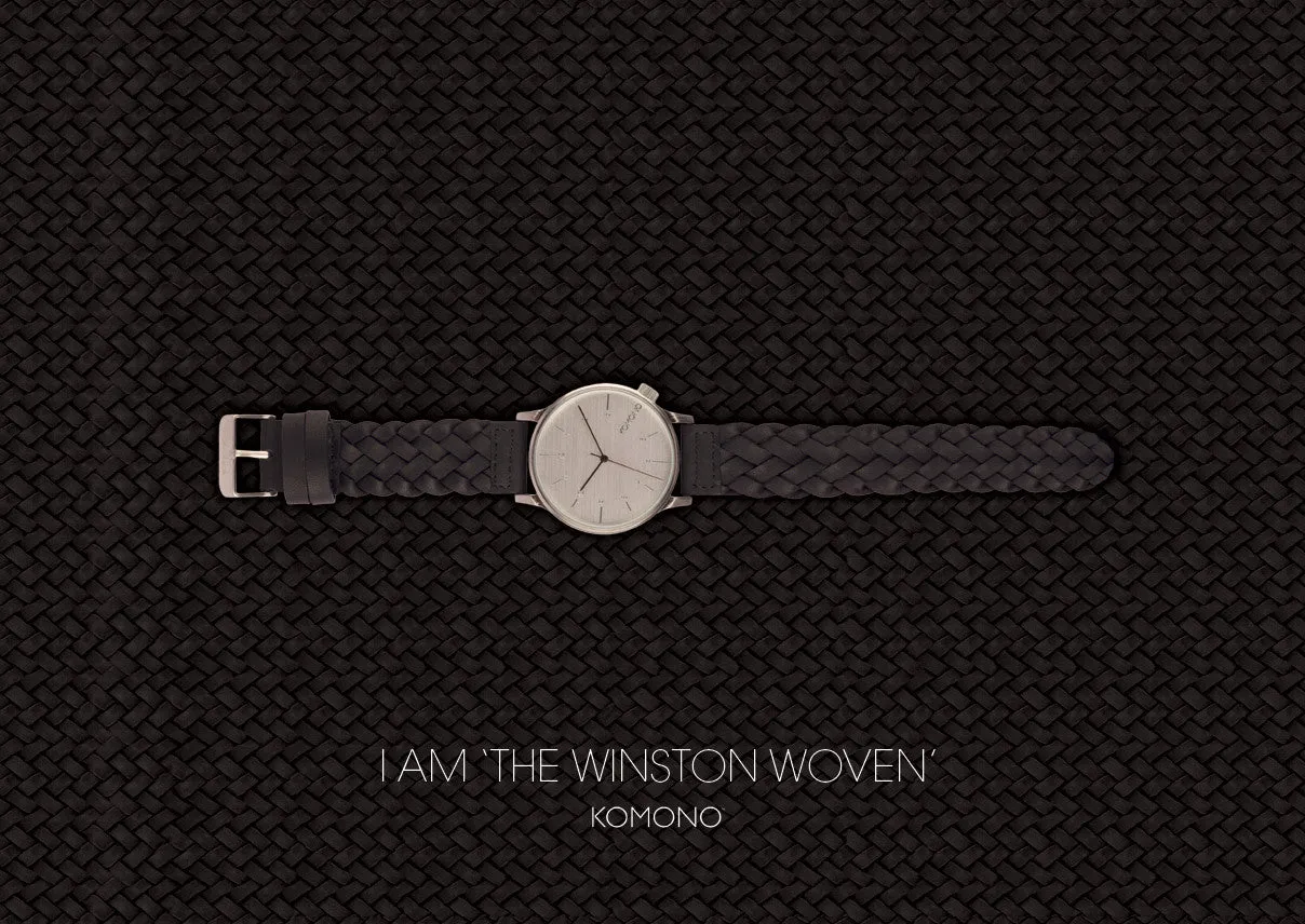 Komono Winston Woven Black Watch