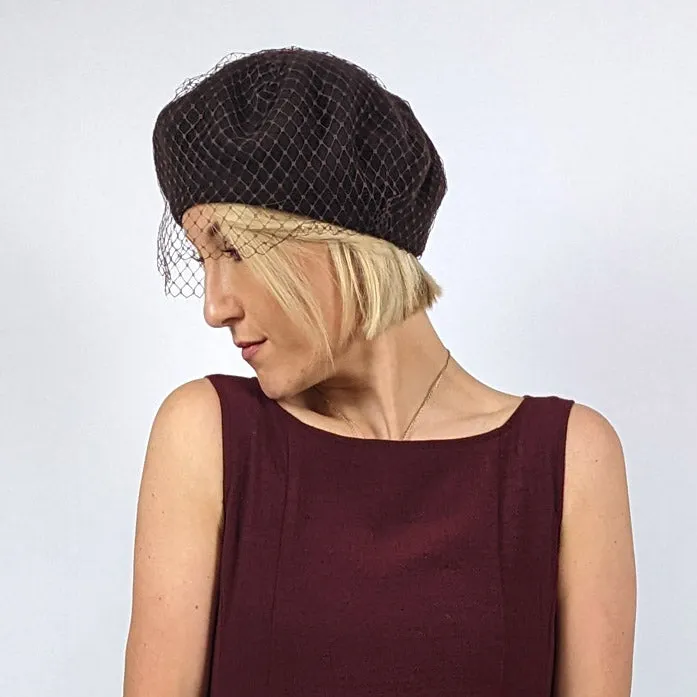KOPKA Beret with Net Veiling - 2 Colours