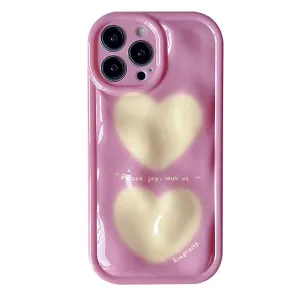 Korean Aesthetic Heart iPhone Case