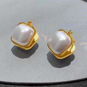 Korean Circle Pearl Earrings For Women 2