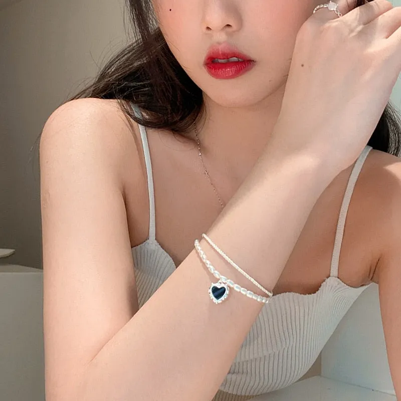 Korean Elegant Pearl Beads Bracelet For Women