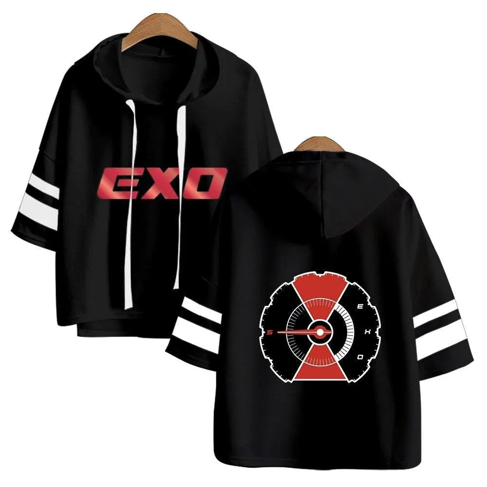 Korean Exo Short Sleeve Hoodie