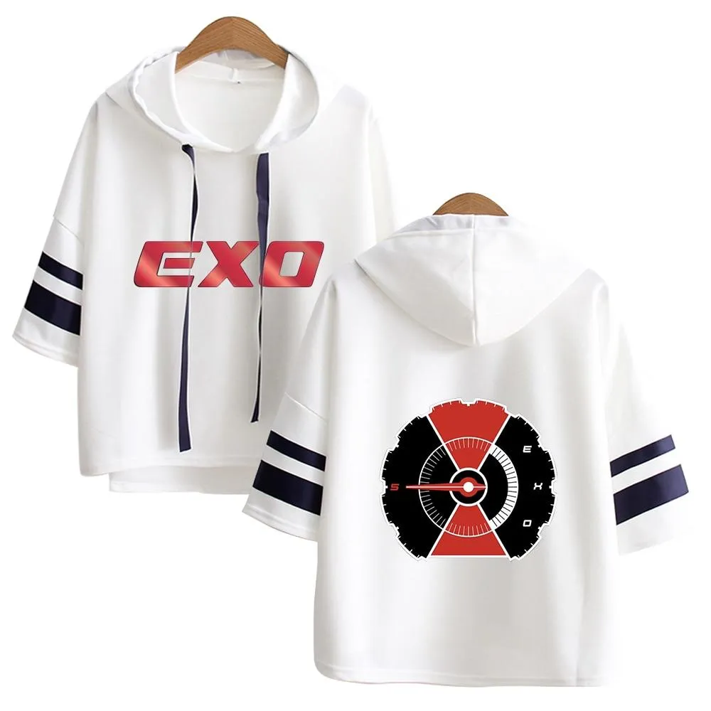 Korean Exo Short Sleeve Hoodie