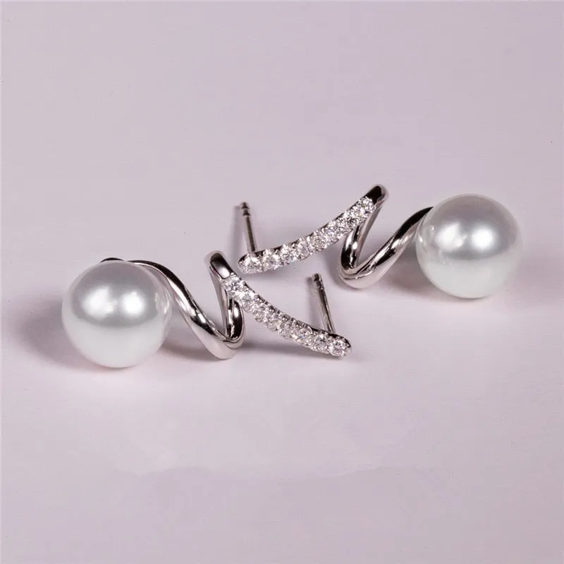 Korean Fashion Imitation Pearl Earrings