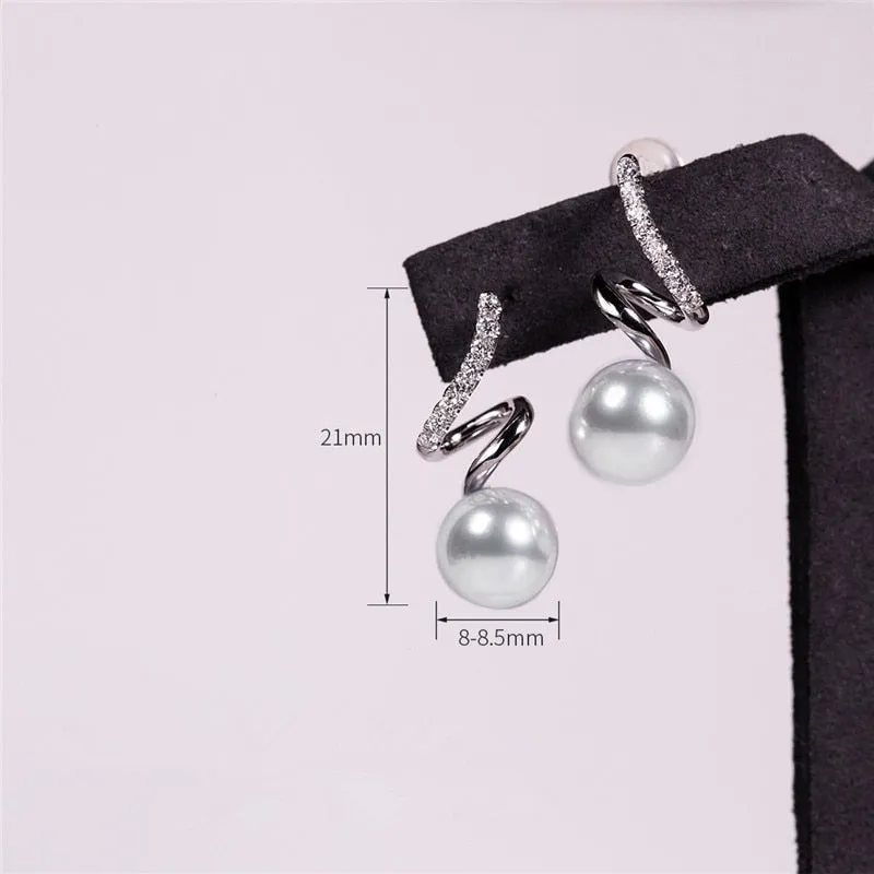 Korean Fashion Imitation Pearl Earrings