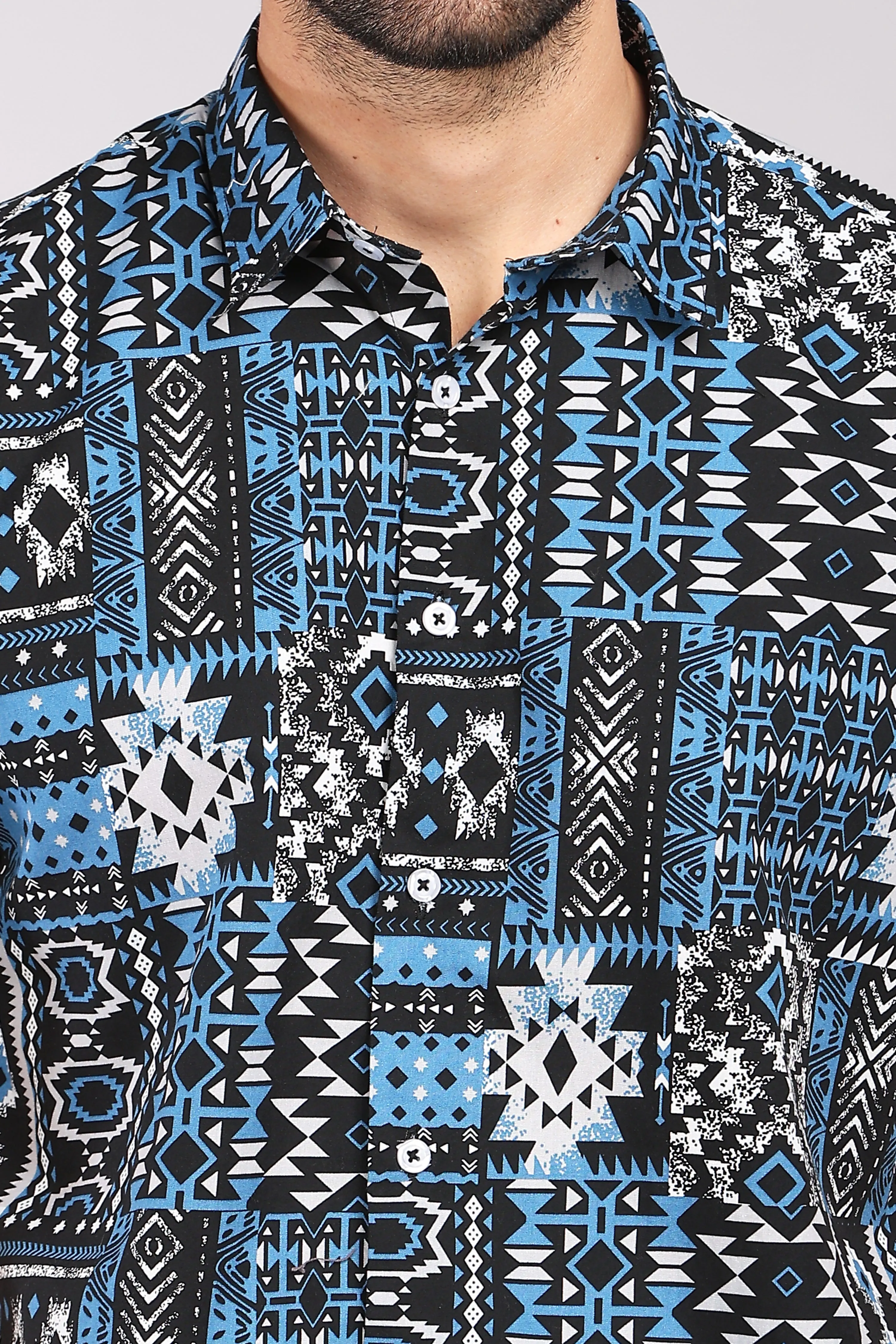 KOREAN GEOMETRIC SHIRT