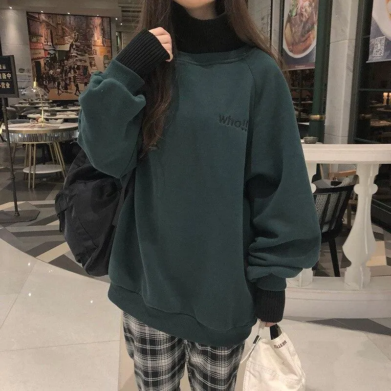 Korean Hoodie Oversized Girl