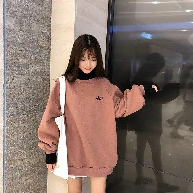Korean Hoodie Oversized Girl