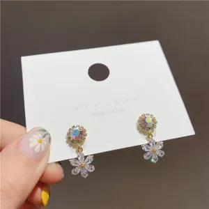 Korean retro wild flower earrings
