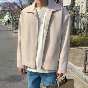 [Korean Style] 2 Colors Nero Casual Zip Jackets