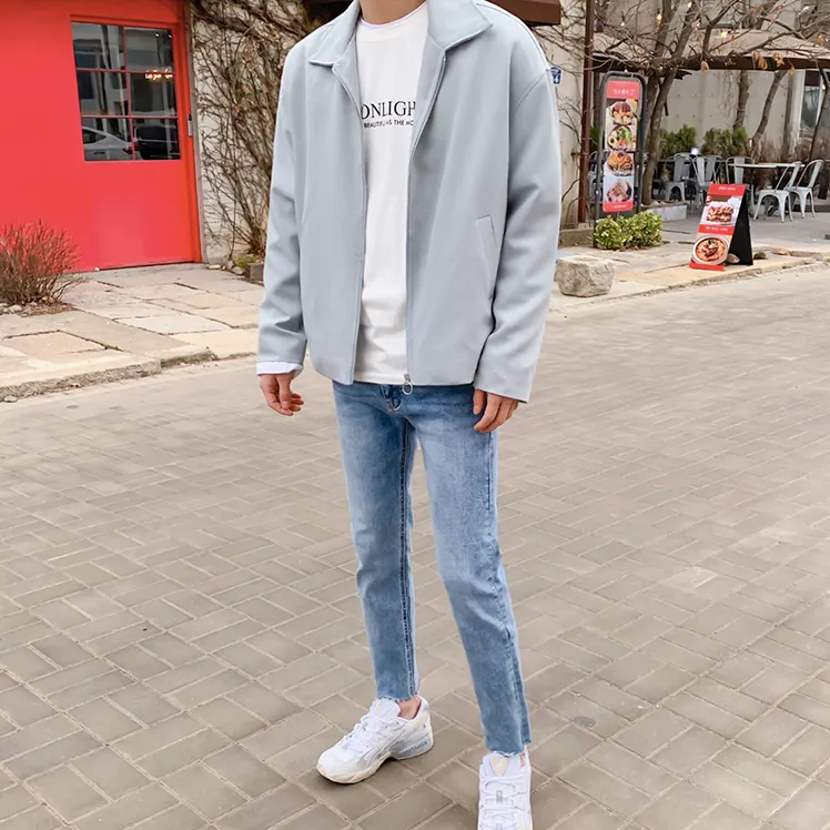 [Korean Style] 2 Colors Nero Casual Zip Jackets