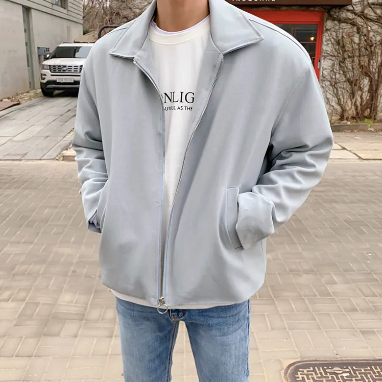 [Korean Style] 2 Colors Nero Casual Zip Jackets