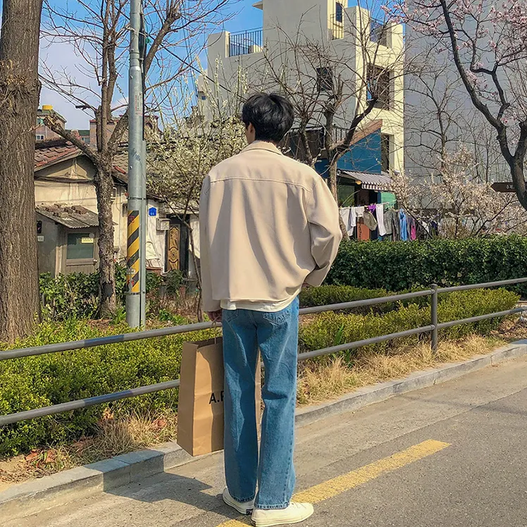 [Korean Style] 2 Colors Nero Casual Zip Jackets
