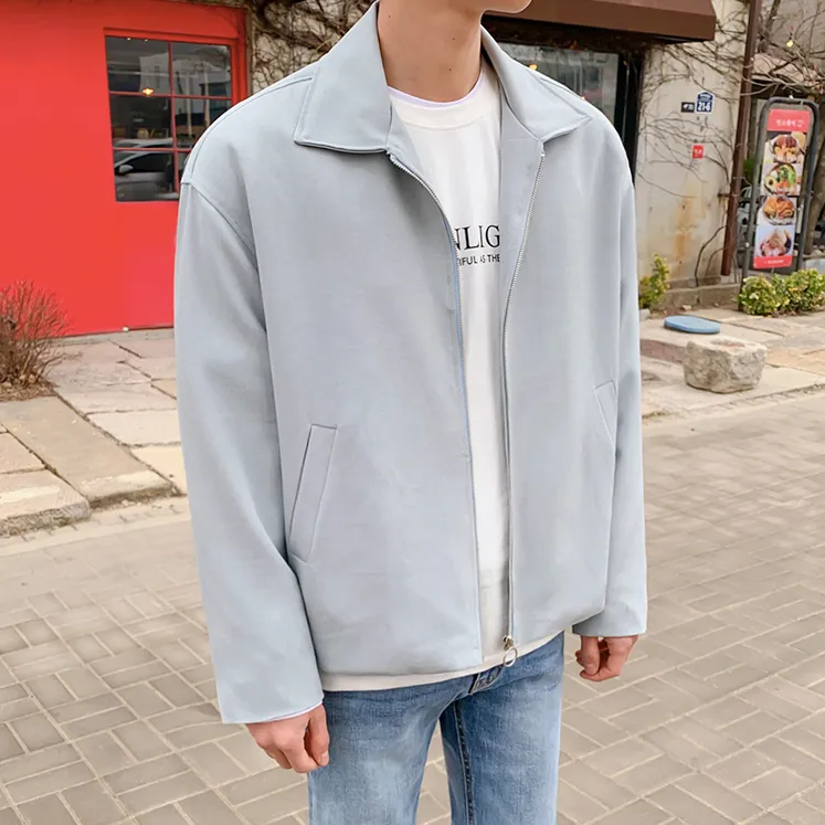 [Korean Style] 2 Colors Nero Casual Zip Jackets