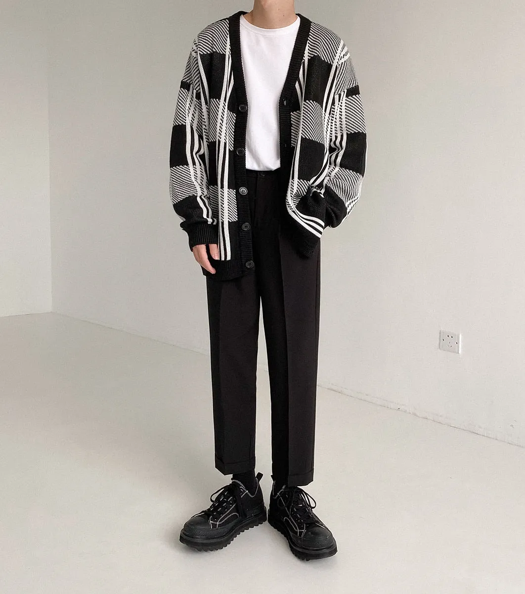 [Korean Style] 2 Colors Pleated Ankle-Length Pants