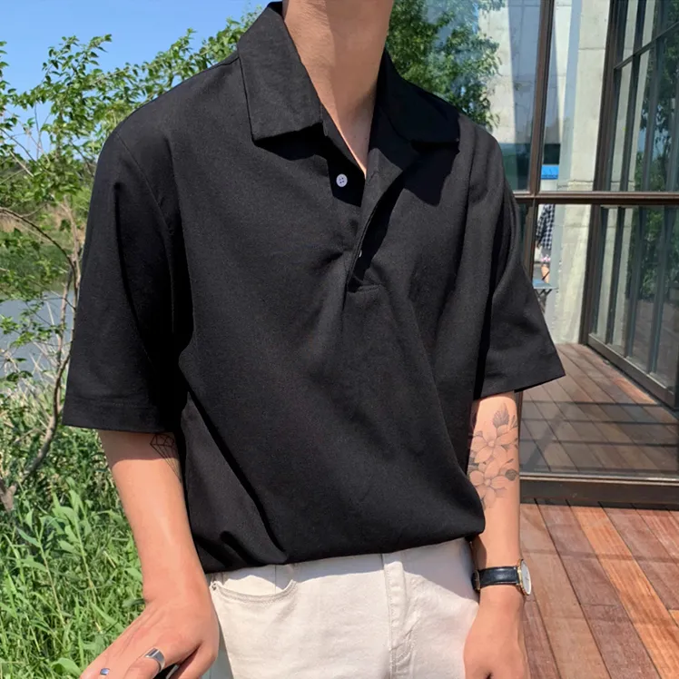 [Korean Style] 3 Colors Lapel Polo Shirts