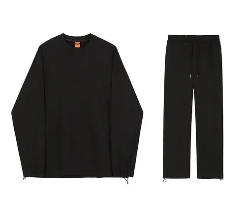 [Korean Style] 4 Colors Casual Drawstring 2 Pieces Sets