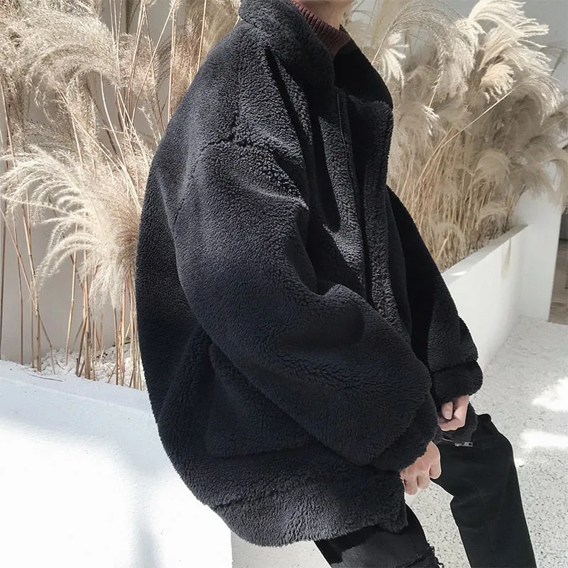 [Korean Style] Brick Wool Fleeced OverJacket